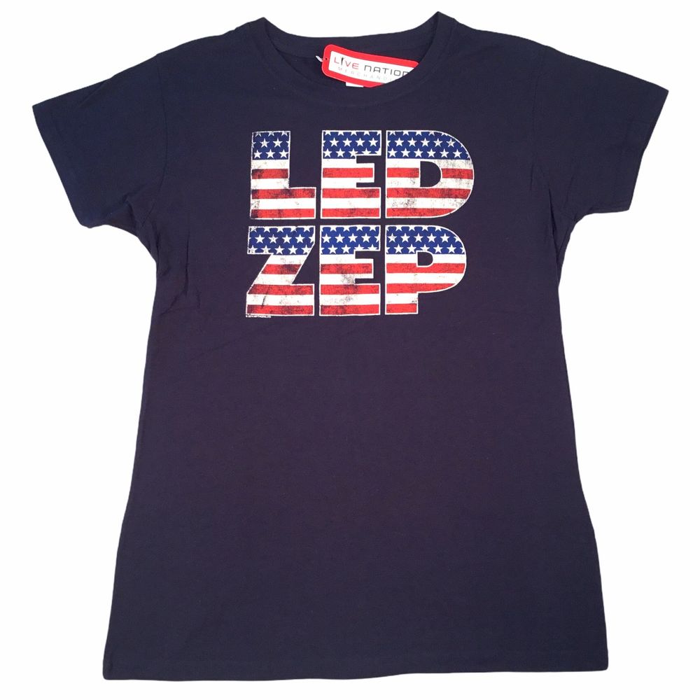 Led Zeppelin T-Shirt Stars Stripes NWT